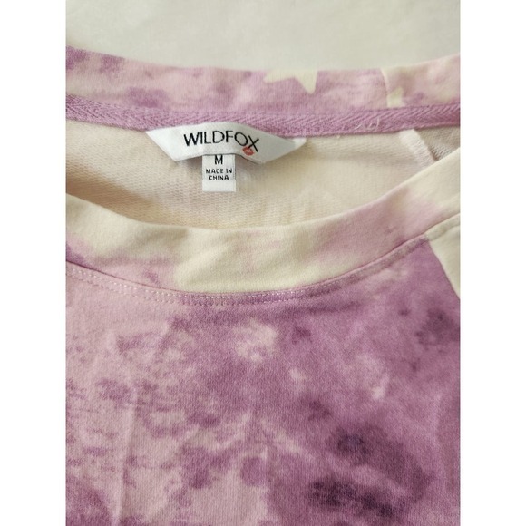 Wildfox tie-dye Cropped sweatshirt star print sz m Boho Festival Soft - Picture 3 of 8